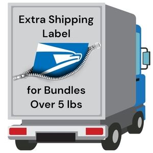 Extra Shipping Label for Bundles Over 5 lbs